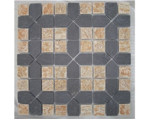 Chipped Slate Mosaic for Interior-Exterior Decoration