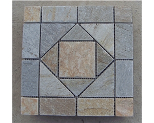 Grey Slate Floor Mosaic