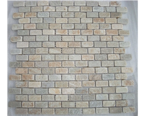 Linear Strips Slate Mosaic for Interior Decoration Linear Strips Slate Mosaic for Interior Decoration