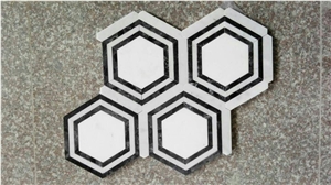 Marble Mosaic Herringbone, Hexagon,Basket Etc... Available Now