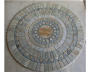 Round Tumbled Slate Mosaic