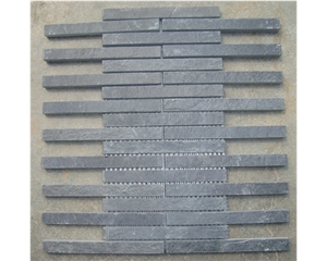Slate Mosaic Subway Tile Grey Slate Mosaic for Interior Decoration