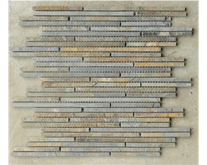 Strip Sticks Of Slate Mosaic