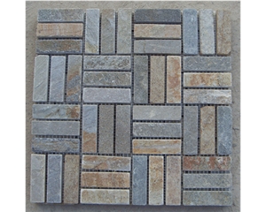 Tumbled 14 Slate Mosaic