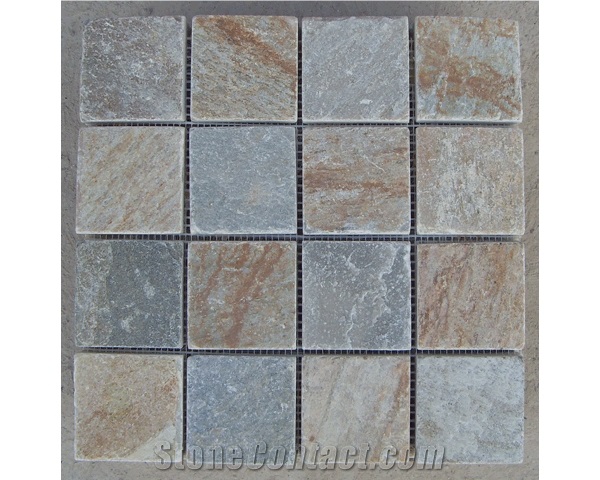 Yellow Slate Mosaic Pattern