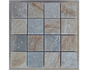 Yellow Slate Mosaic Pattern