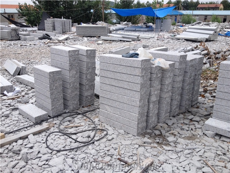 G341 Granite Ls3 Kerbstones Bush Hammered