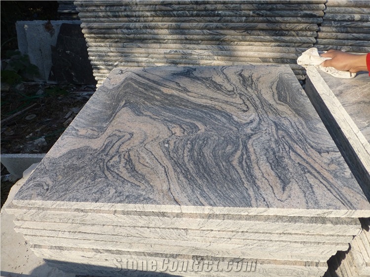 China Juparana Grey Granite Stone Slab