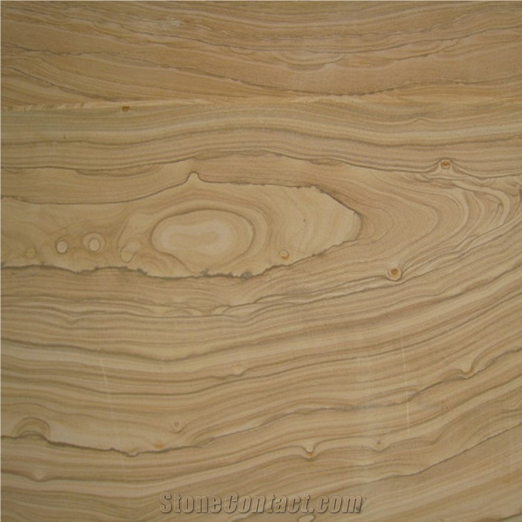 Wood Vein Sandstone Slab for Sale, China Beige Sandstone