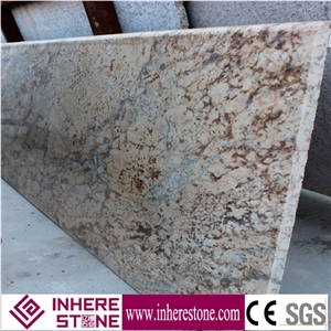 Golden Diamond Flower Granite Kitchen Countertops, Diamond Flower Granite Countertops
