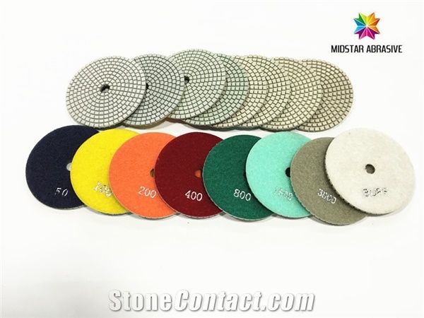 7 Steps Polishing Pad for Marble and Granite