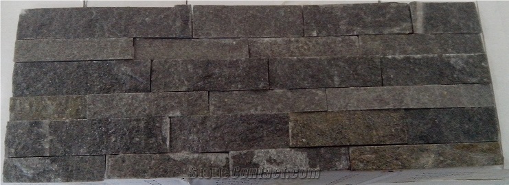 Eire Quartzite Cultured Stone, Grey Quartzite Split Face Wall Cladding
