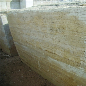 Classic Light Travertine Blocks, Light Cream Travertine, Beige Travertine Blocks
