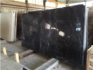 Black Esfahan Marble Marble Slabs & Tiles, Black Polished Marble Flooring Tiles, Floor and Wall Tiles