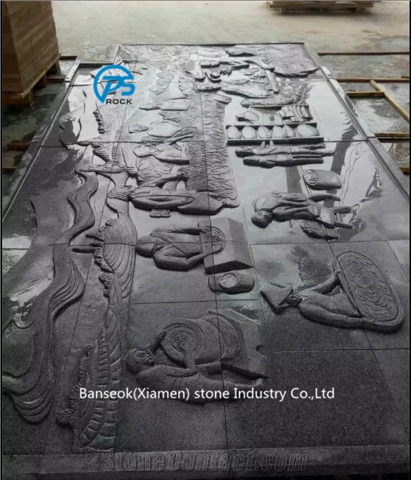 China Granite Relief & Etching, Factory, Wall Decorative