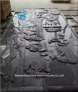 China Granite Relief & Etching, Factory, Wall Decorative