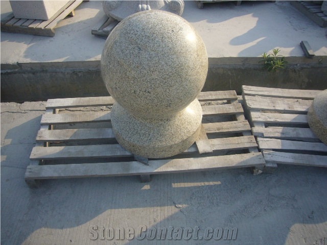 Grey Grantie Ball Parking Stone