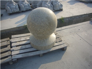 Grey Grantie Ball Parking Stone