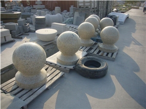 Grey Grantie Ball Parking Stone