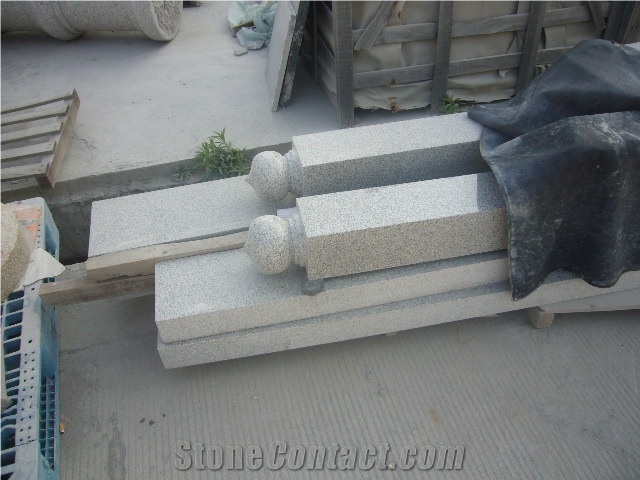 Grey Grantie Ball Parking Stone