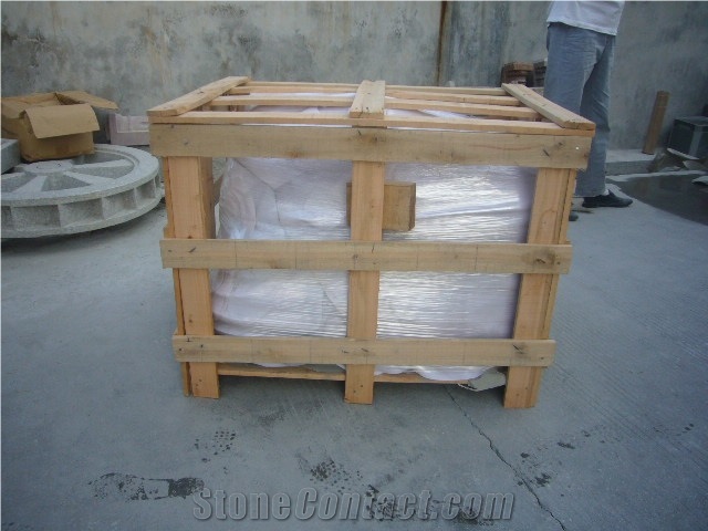 Grey Grantie Ball Parking Stone