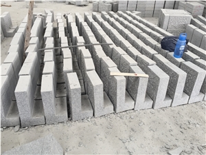 New G603 Granite Natural Split Kerbstone, China Grey Granite/Luner White/Grisal Granite