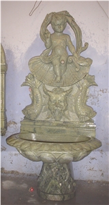 Yellow Marble Small Fountain Sculpture Fountains