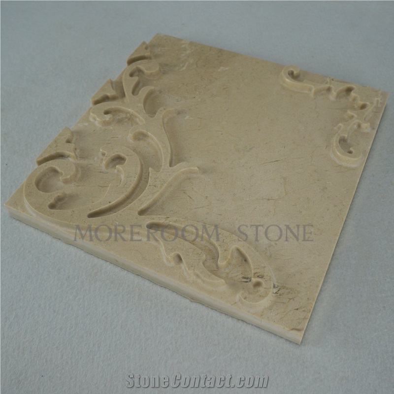 Foshan Mono Composited Marble 3d Marble Wall Tiles Cnc Wall Panels Iran Beige Marble 3d Marble Tiles 3d Wall Marble Wall Panel Marble Border Design Cnc Marble Engraving Machine Price