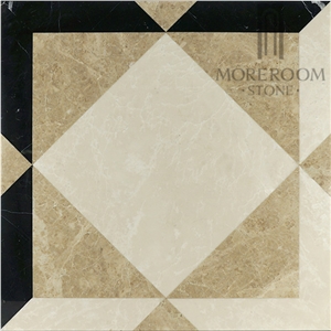 Geometrical Shape Marble Flooring Design