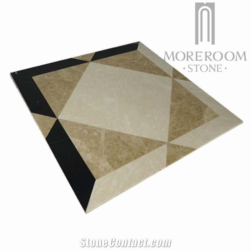 Geometrical Shape Marble Flooring Design