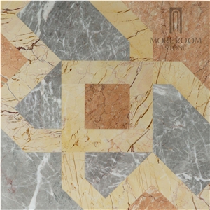 Grey Marble Water-Jet Laminated Floor Decorative Tile