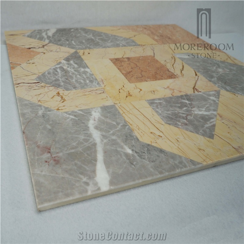 Grey Marble Water-Jet Laminated Floor Decorative Tile