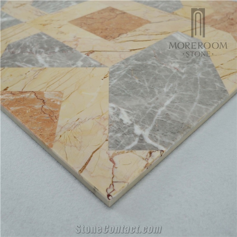 Grey Marble Water-Jet Laminated Floor Decorative Tile