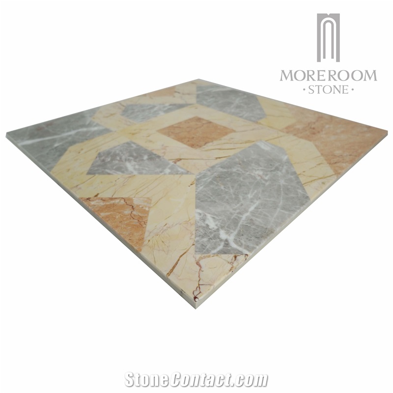 Grey Marble Water-Jet Laminated Floor Decorative Tile