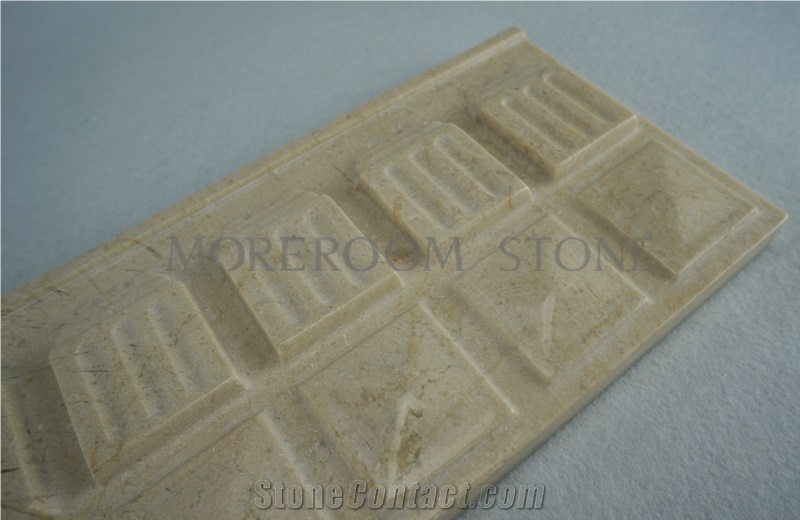 Iran Beige Marble Tiles Price Walling Tiles Ceramic Backes 3d Wall Skirting 3d Skirting Marble Panels Cnc Wall Panels 3d Decoration Composite Marble Tiles for Wall Decoration