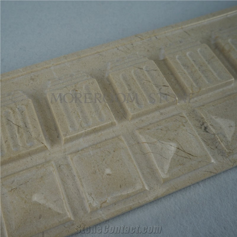 Iran Beige Marble Tiles Price Walling Tiles Ceramic Backes 3d Wall Skirting 3d Skirting Marble Panels Cnc Wall Panels 3d Decoration Composite Marble Tiles for Wall Decoration
