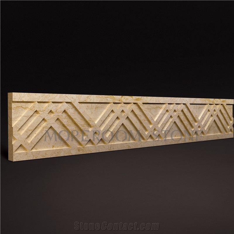 Iranian Beige Marble Border Designs for Projects Ceramic Border Tile