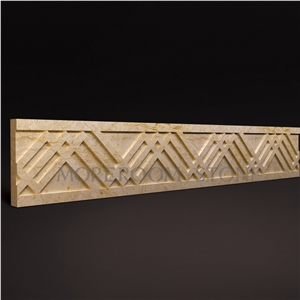 Iranian Beige Marble Border Designs for Projects Ceramic Border Tile