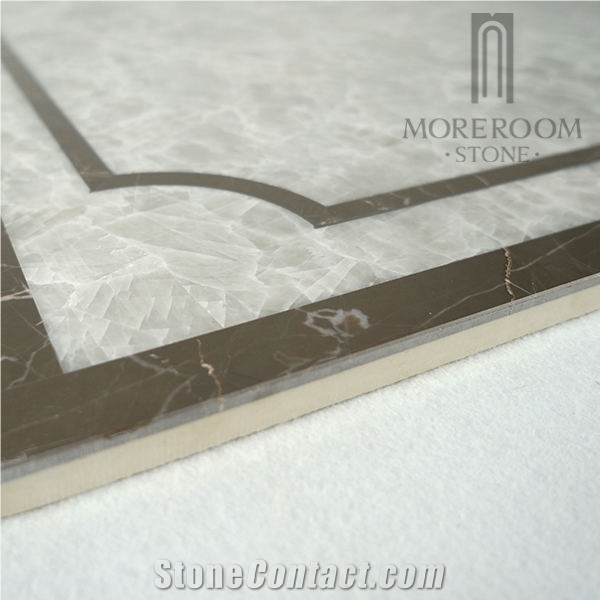 Morocco Tiflet Grey Lido Marble Laminated Marble Panel Marble Price Modern Bathroom Design Modern Marble Flooring Design