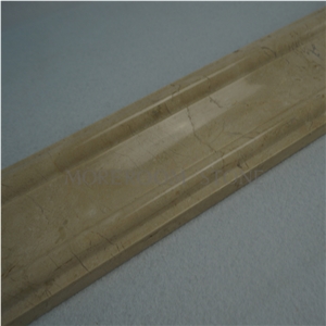 Polished Marble Moulding Backed Honeycomb Iran Marble Stone Shayan Beige Marble Price Marble Skirting Cnc Dome Mouldings Bullnose Moldings Ogee Moldings Crown Moldings