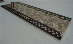 Turkish Grey Marble, Casti Grey Marble Mosaic Border, Skirtings, Border Decorations, Marble Flooring Border Tiles, Waterjet Marble Tiles Design, Floor Pattern, Marble Flooring Border Designs