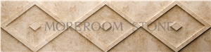 Turkish Marble Beige Marble Tiles Building Stones 3d Decor Boder Cnc Carving Marble Stone Marble Columns Indoor Decorative Columns Wall Art Panel Faux Marble Wall Panels Composited 3d Wall