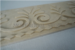 Turkish Marble Stone Magnolia Beige Marble Walling Tiles 3d Wall Panels Cnc Wall Panels Composited Marble 3d Decoration Ceramic Backed 3d Wall Tiles