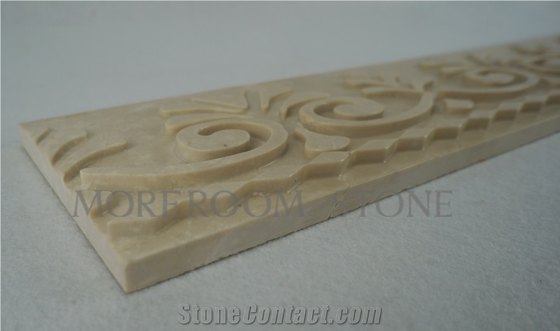 Turkish Marble Stone Magnolia Beige Marble Walling Tiles 3d Wall Panels Cnc Wall Panels Composited Marble 3d Decoration Ceramic Backed 3d Wall Tiles