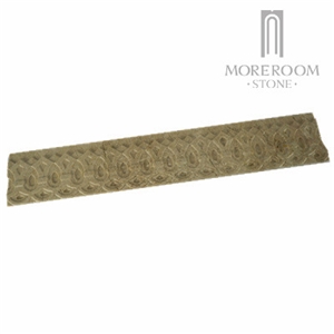 Waterjet Marble Cheap Price Border, Beige Marble Molding & Border