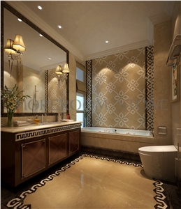 Yellow Marble Mosaic Wall Design Australian Golden Beige Marble White Marble Price Wall Mosaic Polished Marble Mosaic Tiles Home Marble Flooring Mosaic Bathroom Design Mosaic