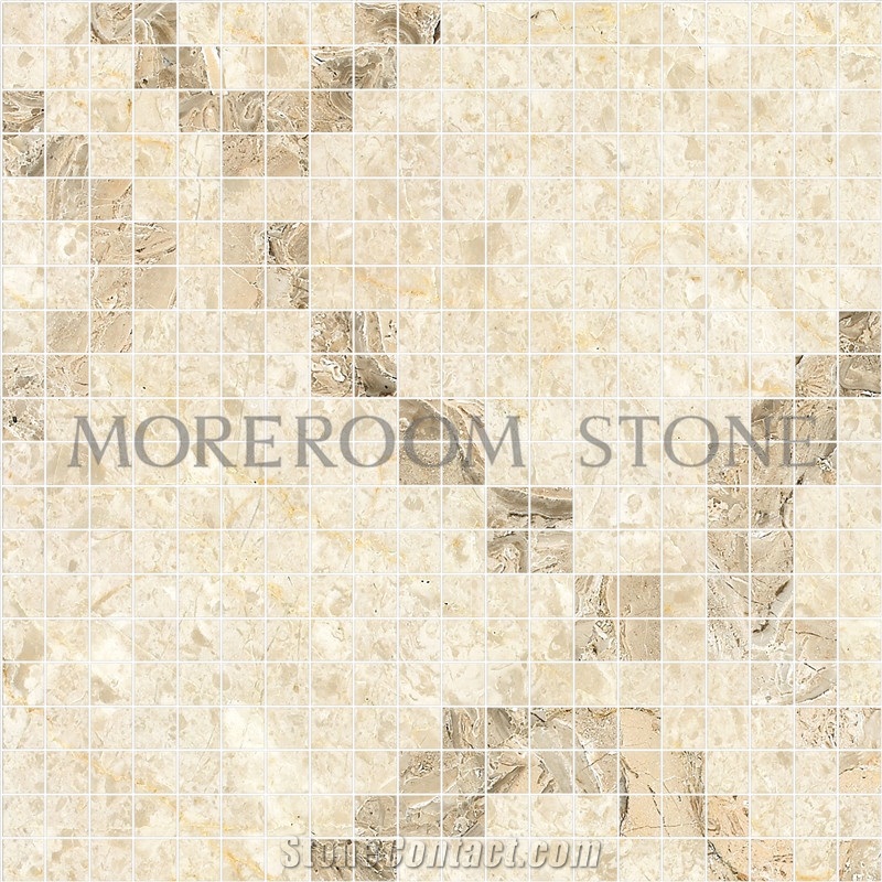 Yellow Marble Mosaic Wall Design Australian Golden Beige Marble White Marble Price Wall Mosaic Polished Marble Mosaic Tiles Home Marble Flooring Mosaic Bathroom Design Mosaic