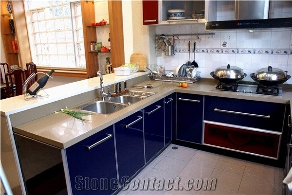 Blue Quartz Stone Slab/Engineered Stone Slab/Artificial Stone Slab/Solid Surface Tile/Quartz Tile/Silestone