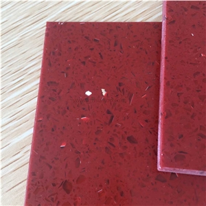Marple Red Quartz Stone Kitchen Countertop/Engineered Stone Kitchen Top/Artificial Stone Countertop /Solid Surface Top/Quartz Countertop/Silestone