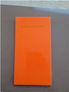 Orange Quartz Stone Kitchen Countertop/Engineered Stone Kitchen Top/Artificial Stone Countertop /Solid Surface Top/Quartz Countertop/Silestone